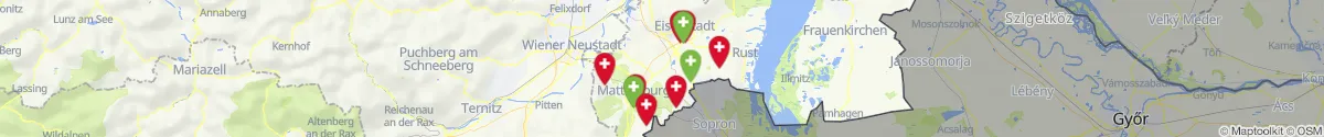 Map view for Pharmacies emergency services nearby Antau (Mattersburg, Burgenland)